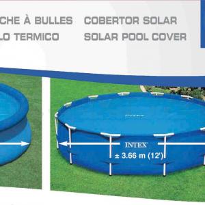 Szolár medencetakaró 348 cm,  366 cm-es medencékre - INTEX