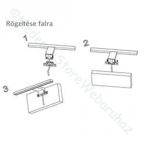 Tükörfény LED lámpa 30 cm - Mera