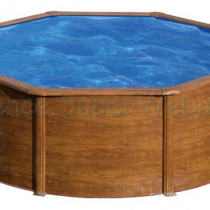 WOOD famintás mintás merevfalú medence 3,5 m x 1,2 m