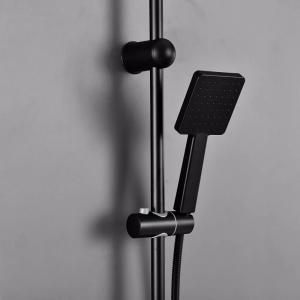 Zuhanyszett esőztetővel, csaptelep nélkül - Altar Black