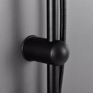 Zuhanyszett esőztetővel, csaptelep nélkül - Altar Black