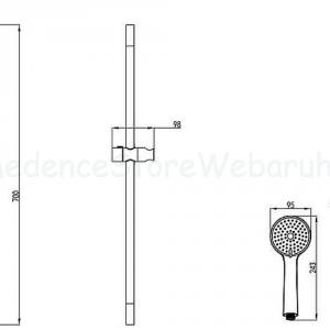 Zuhanyszett - Mamba Wellis