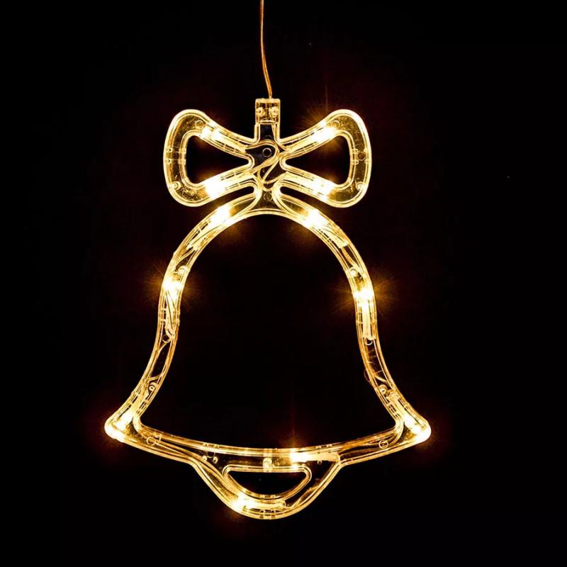 Harang világító dísz elemes 16 × 20 cm 12 LED
