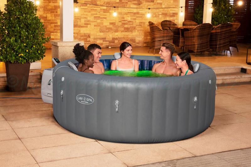 HydroJet Pro Lay-Z-Spa Santorini Smart masszázsmedence 5-7 személyes