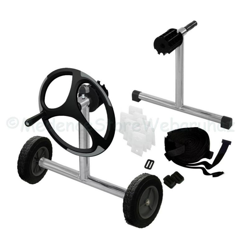 IG rozsdamentes acél medencetakaró mobil tekercselő - Kokido