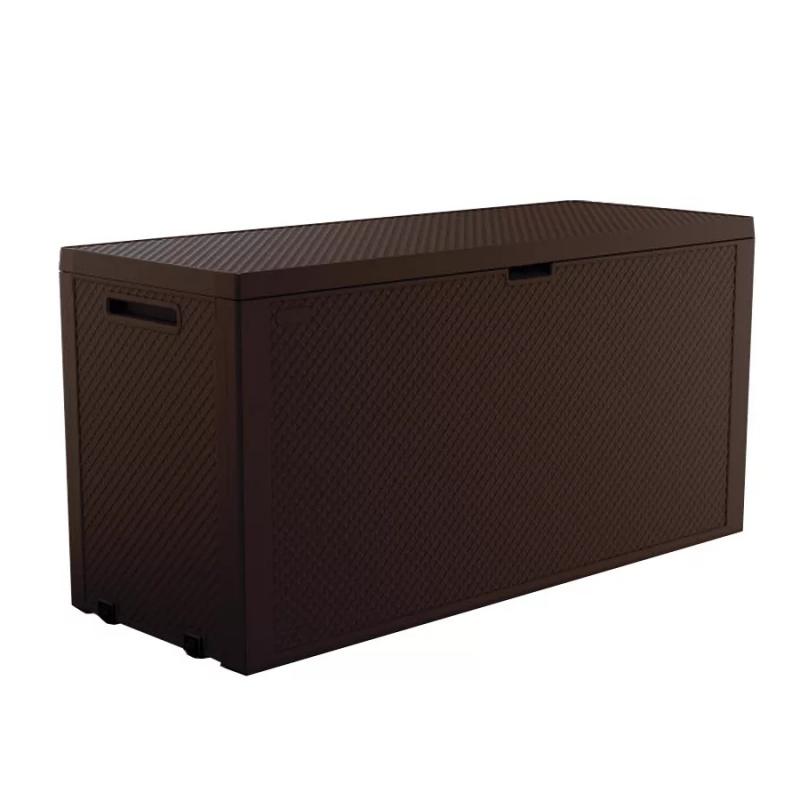 Műanyag kerti tároló 270 l - Emily barna