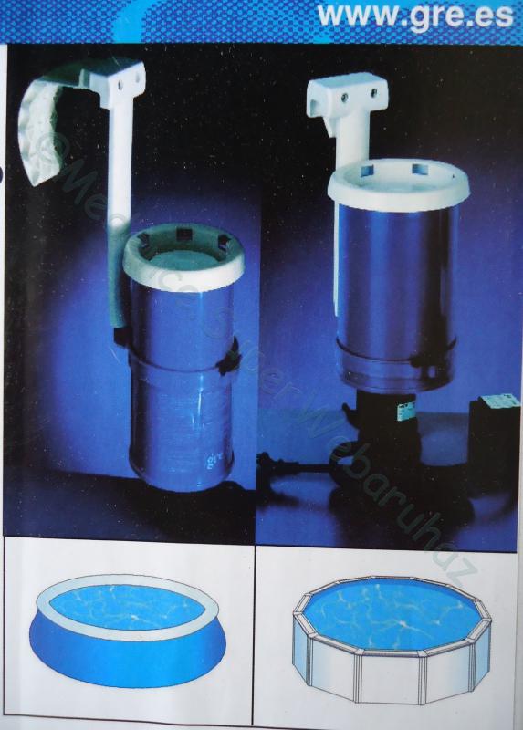 Peremre akasztható szkimmeres vízforgató 2 m3/h - GRE