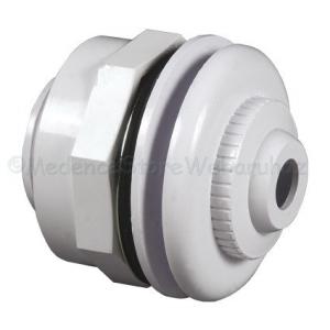 Átvezető idom befúvóval PP vagy fémpalástos medencéhez