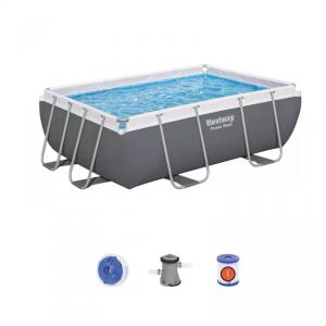 Fémvázas medence 282 x 196 x 84 cm szűrővel