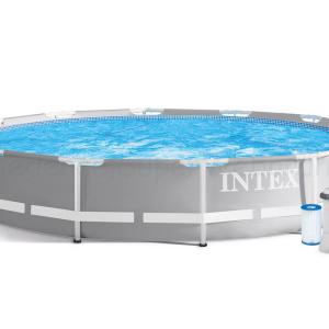 Fémvázas medence 366 x 76 cm szűrővel Prism Frame - INTEX