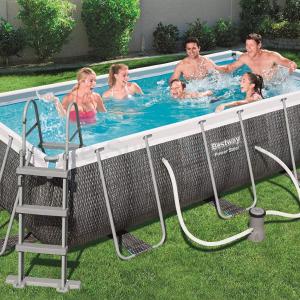 Fémvázas medence 412 x 201 x 122 cm készlet -