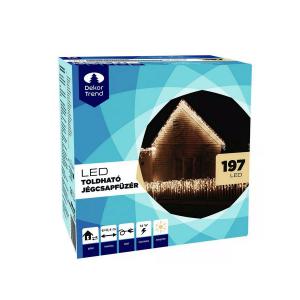 Jégcsapfüzér 197 LED, 6 m x 0,4 m - toldható