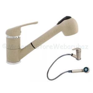 Kihúzható mosogató csaptelep - Carol, bézs