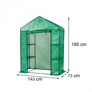 Melegház  mini 143 x73 x 195 cm - zöld