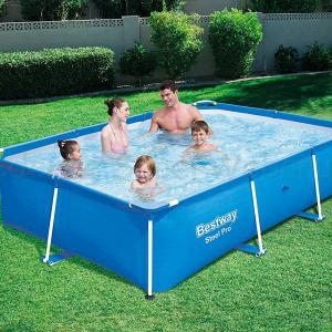 SPLASH fémvázas medence 259 x 170 x 61 cm önállóan vagy szűrővel