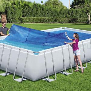 Szolár medencetakaró 703 x 336 cm, téglalap alakú medencékre