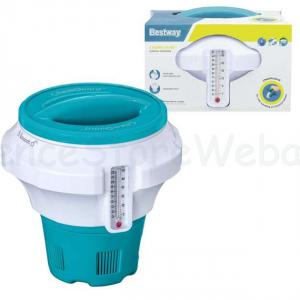 Úszó tisztítószeradagoló hőmérővel