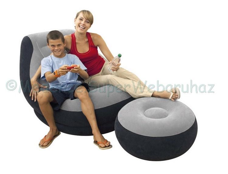 Ultra Lounge felfújható fotel lábtartóval