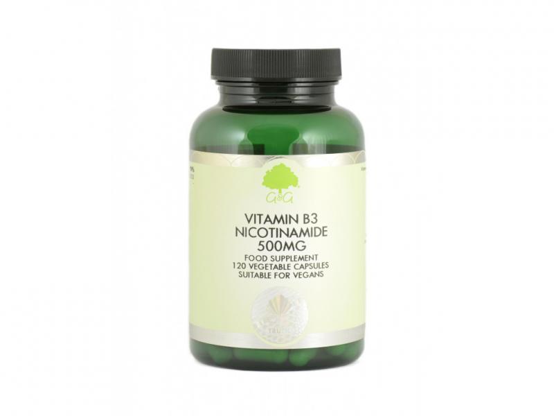 B3-vitamin Niacinamid 500mg 120 kapszula (G&G)