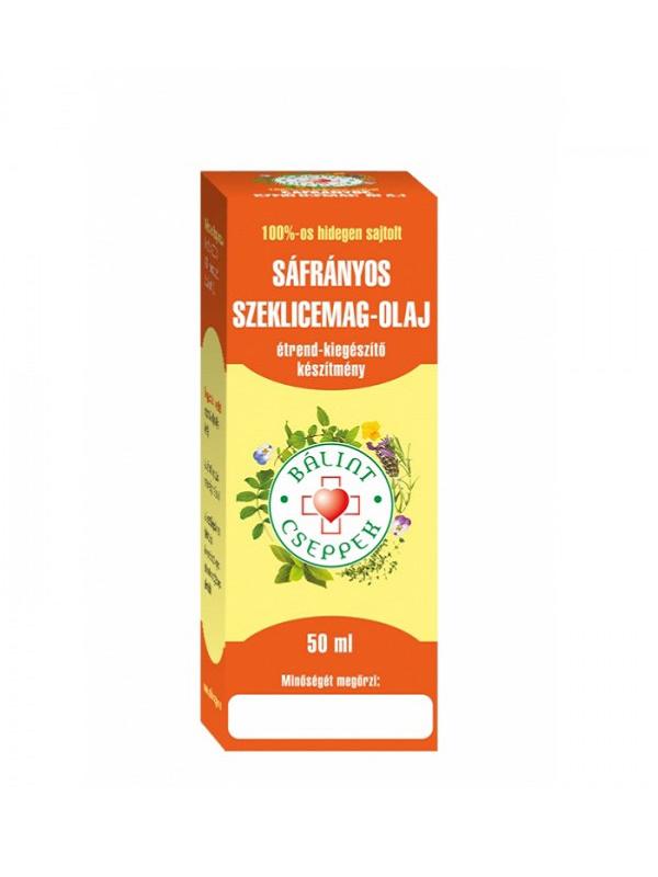 BÁLINT SÁFRÁNYOS SZEKLICEMAG OLAJ 100% 50ML