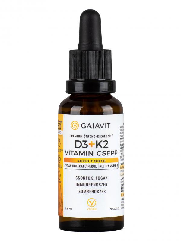 Gaiavit D3+K2 vitamin csepp 4000 Forte - 70 adag
