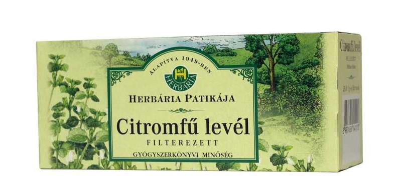 HERBÁRIA TEA CITROMFŰ LEVÉL FILTERES 25DB
