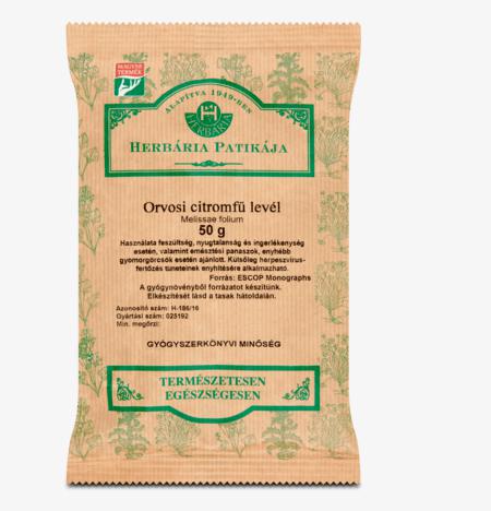 HERBÁRIA TEA CITROMFŰ LEVÉL SZÁLAS 50G