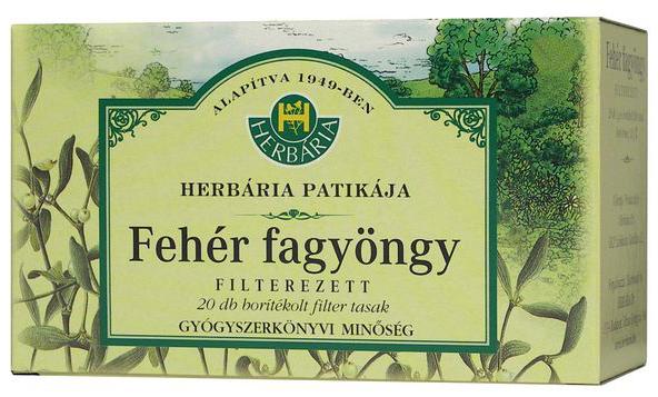 HERBÁRIA TEA FEHÉR FAGYÖNGY FILTERES /* 20DB