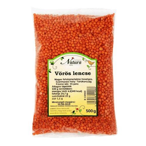 NATURA VÖRÖSLENCSE 500G