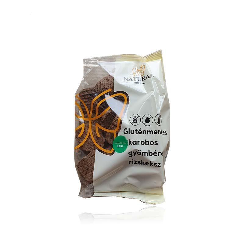 Natural gluténmentes karobos gyömbéres rizskeksz 150g