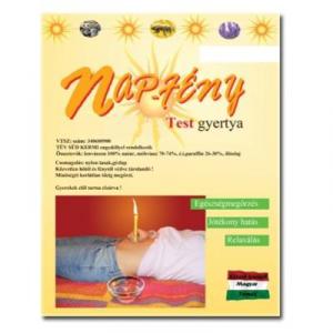 NAPFÉNY TESTGYERTYA NATÚR 10DB