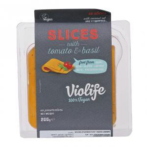 Violife szeletelt paradicsom+bazsalikom növényi szendvicsfeltét 200g