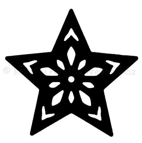 3D sziluett formalyukasztó 38 mm - csillag