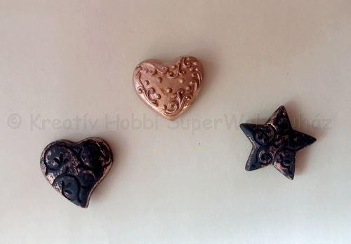 3D szív antikolt figurák, poly