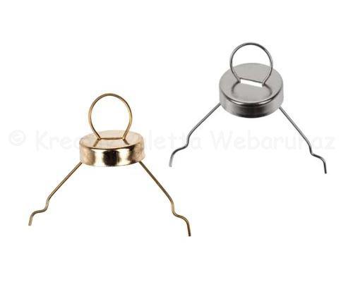 Akasztó díszekhez gömbkupakkal - fém