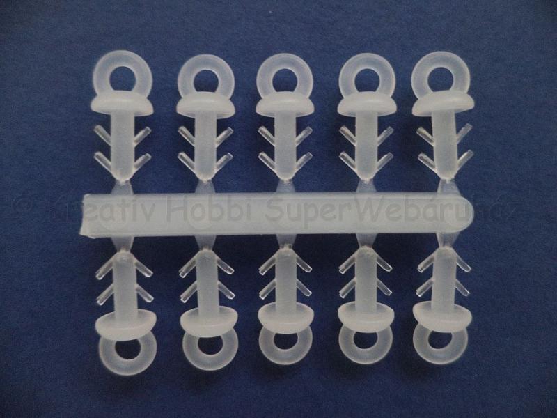 Akasztó hungarocell díszekhez - műanyag 12 db