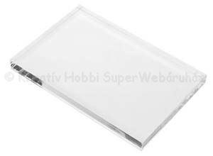 Akril blokk szilikonbélyegző alap 15 x 10 cm