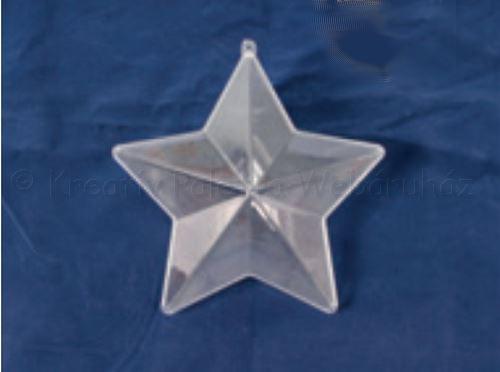 Akril csillag 10 cm, elválasztó betétlappal
