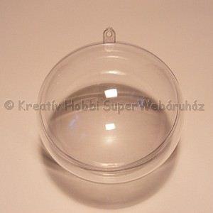 Akril gömb 12 cm, elválasztó betétlappal