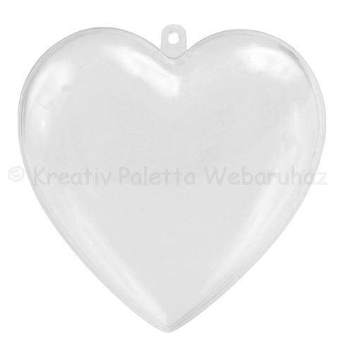 Akril szív 10 cm