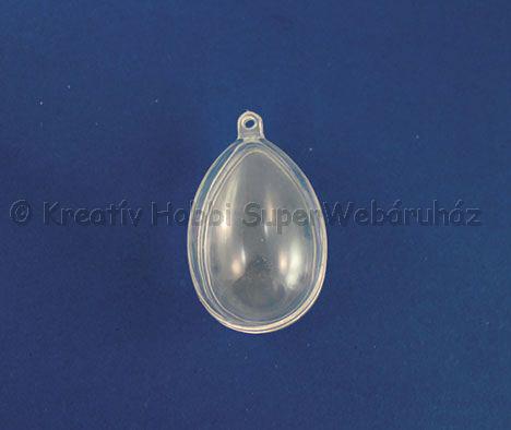 Akril tojás 6 cm,  elválasztó betétlappal