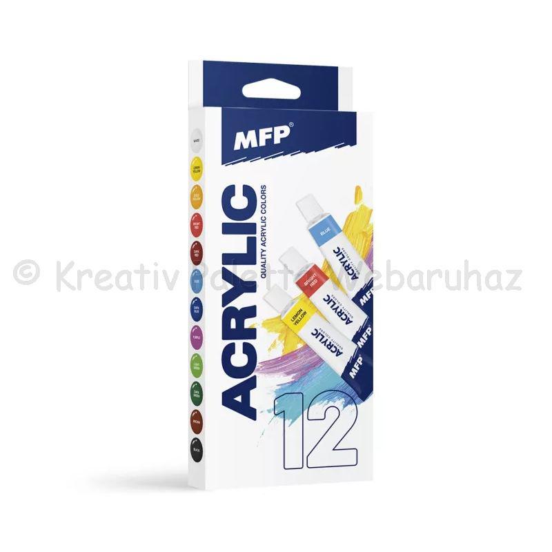 Akrilfesték Készlet 12x12 ml - alap színek MFP