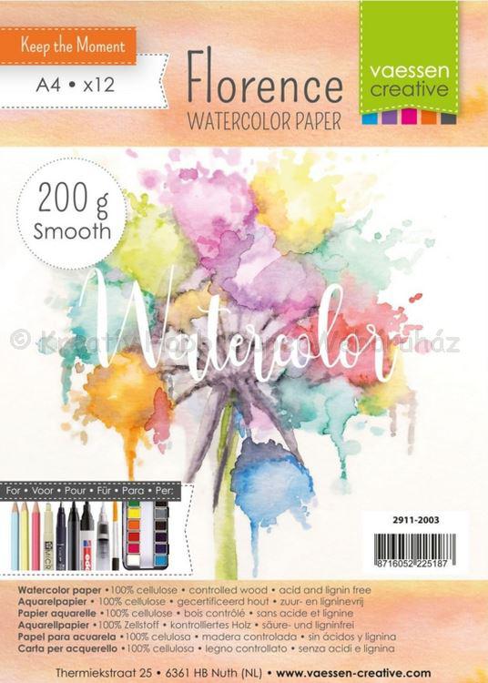 Akvarell papír A4 200 g, 12 db/csomag - Florance