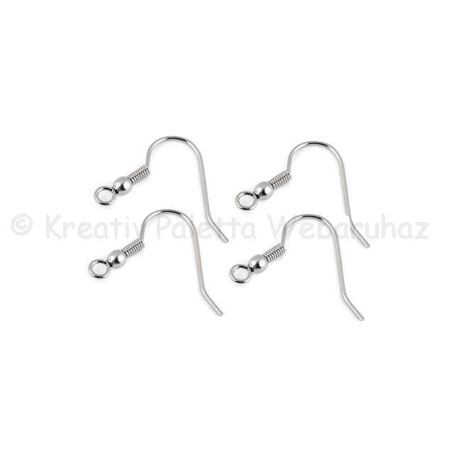 Beakasztós, golyós fülbevaló alap 4 db/cs