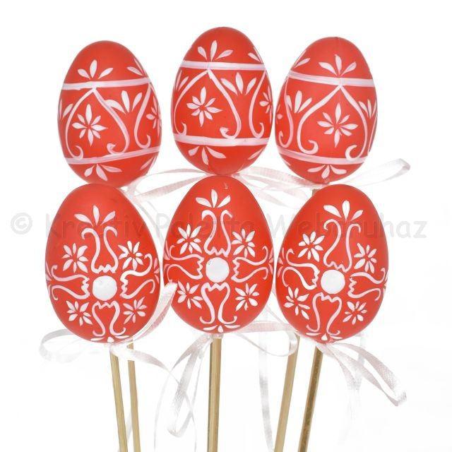 Betűzős húsvéti tojás 6 cm 2 db