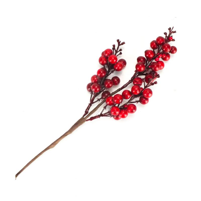 Bogyós ág 30 cm piros