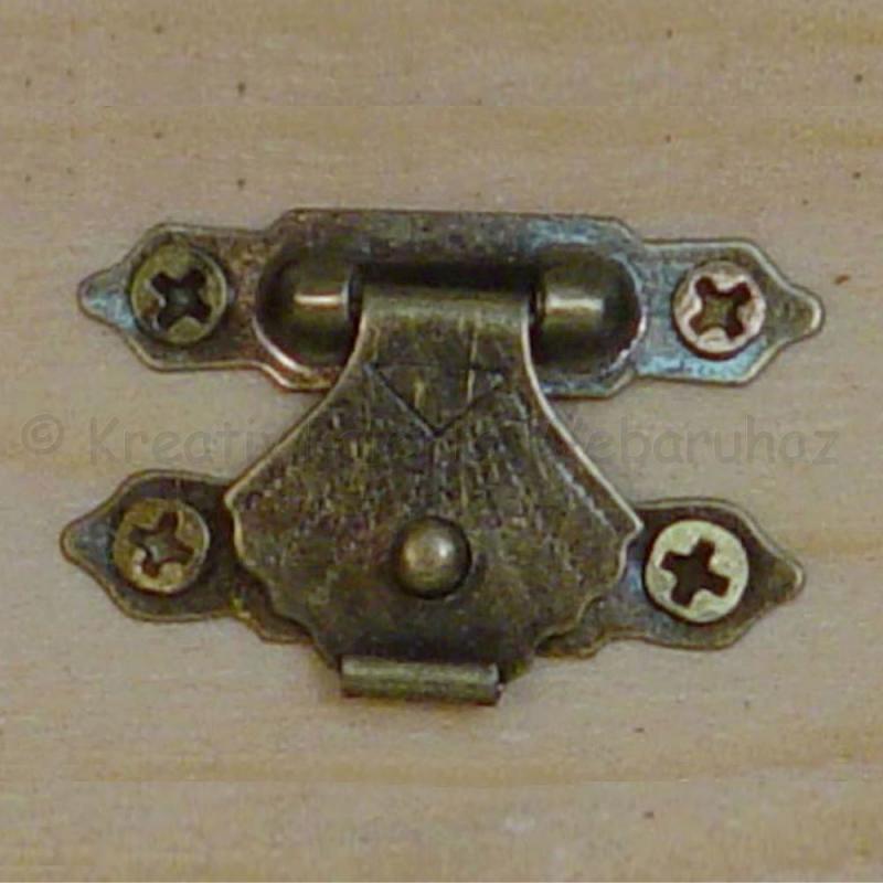 Csatt kagylós 2 x 2,8 cm - bronz