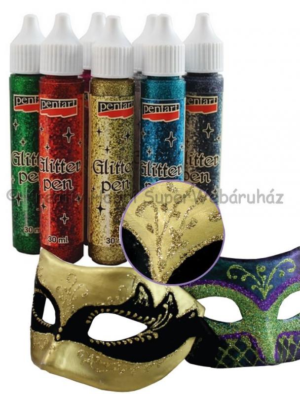 Csillámtoll - Glitter pen 30 ml