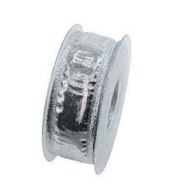 Dekor szalag 40 mm, 2 m - ezüst