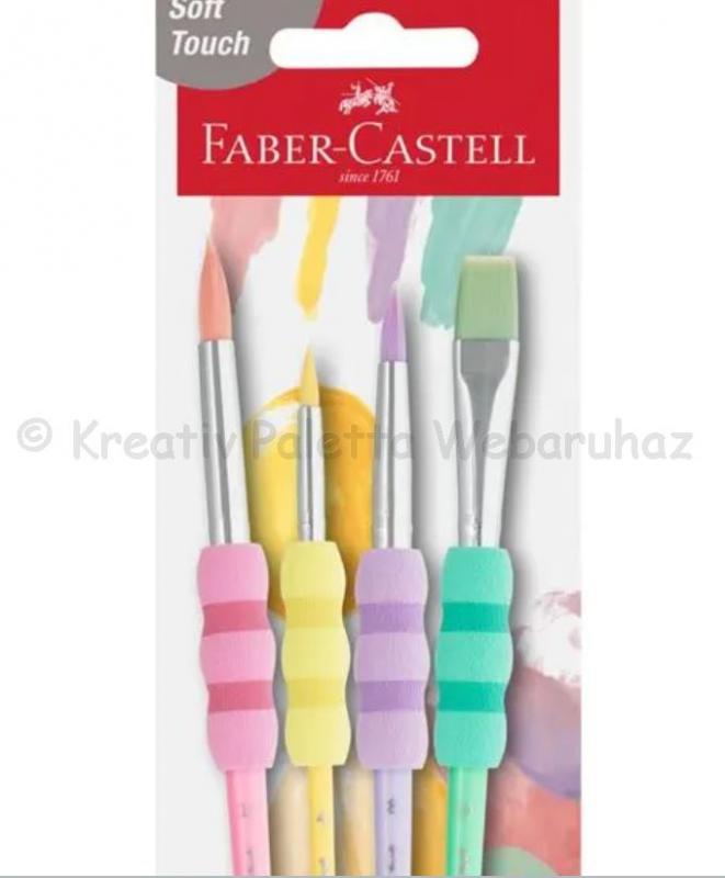 Ecsetkészlet különböző típusok, 4 db-os - FABER-CASTELL